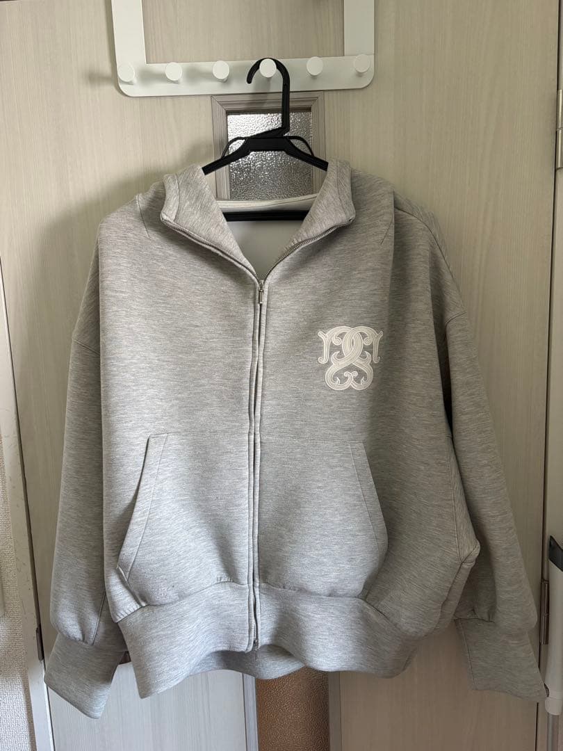 SNIDEL ボリュームパーカー グレー ラメ