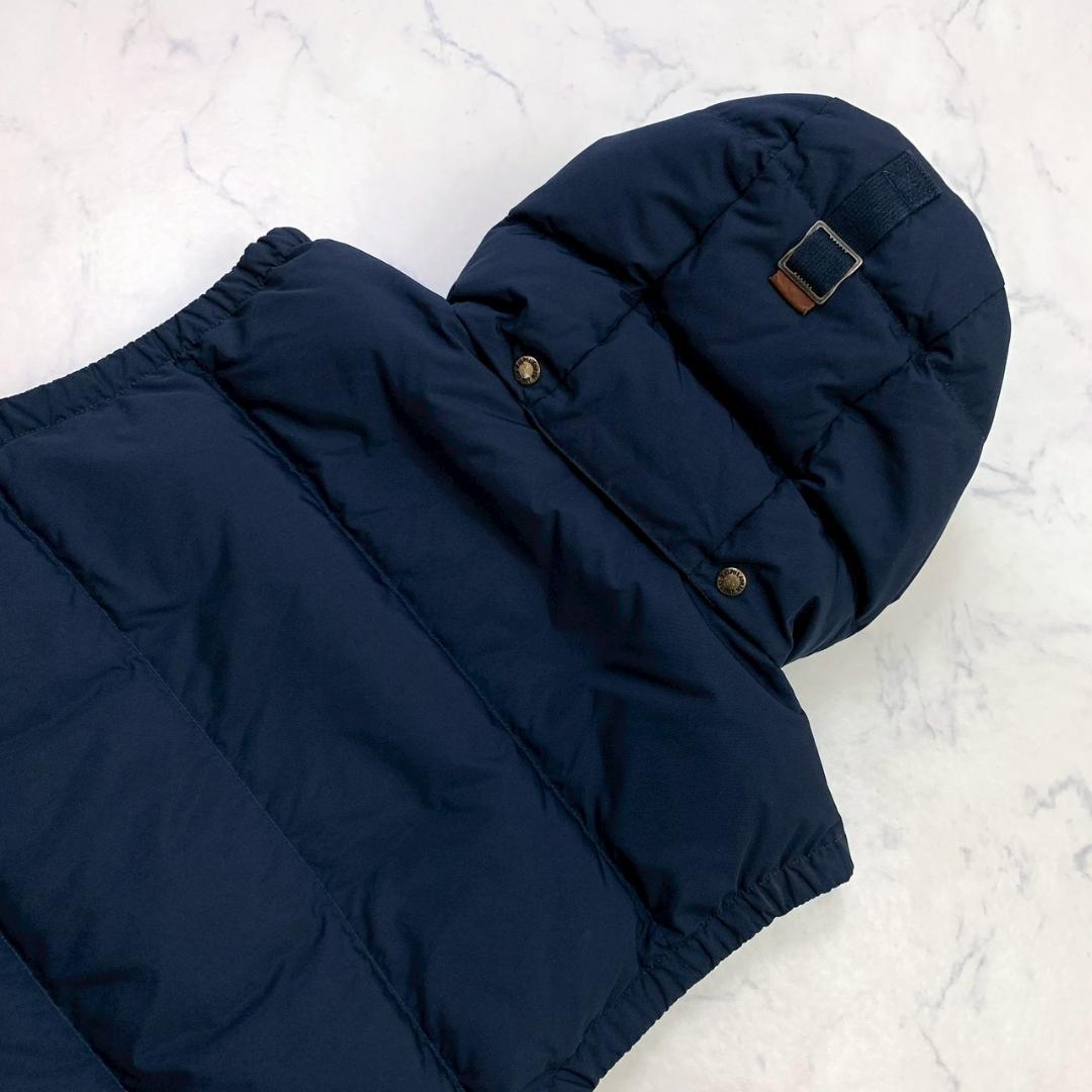 ポロラルフローレン ダウンベスト 肉厚 2way ネイビー M　D937