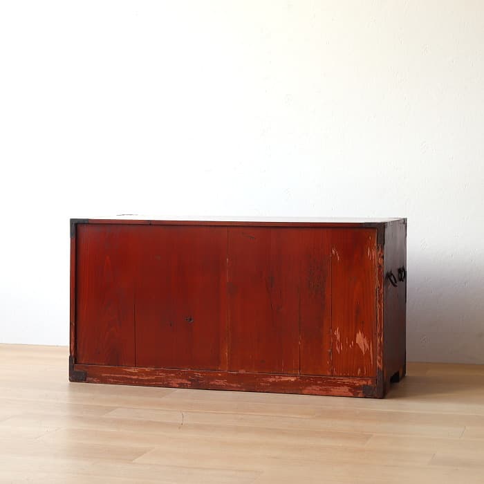 アンティーク 引出し2杯 2段 和箪笥 ローチェスト 古家具 テレビ台