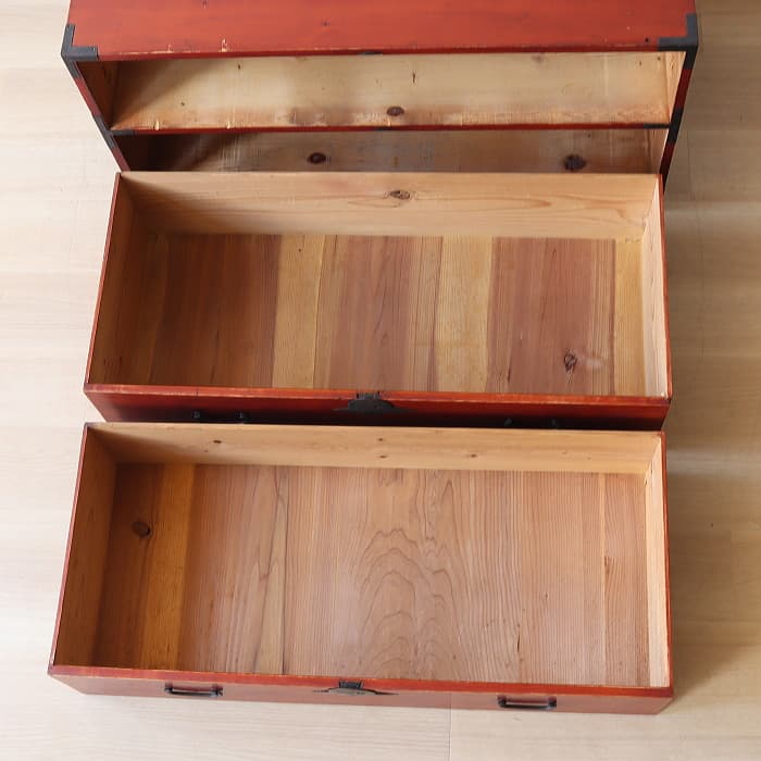 アンティーク 引出し2杯 2段 和箪笥 ローチェスト 古家具 テレビ台