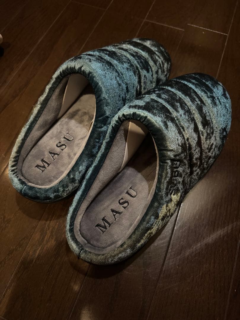 SUBU × MASU VELVET SANDAL EMERALD サイズ1