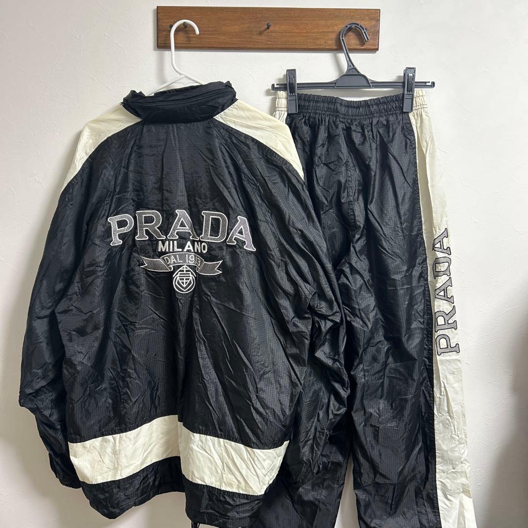PRADA MILANO ナイロン セットアップ トラックジャケット パンツ
