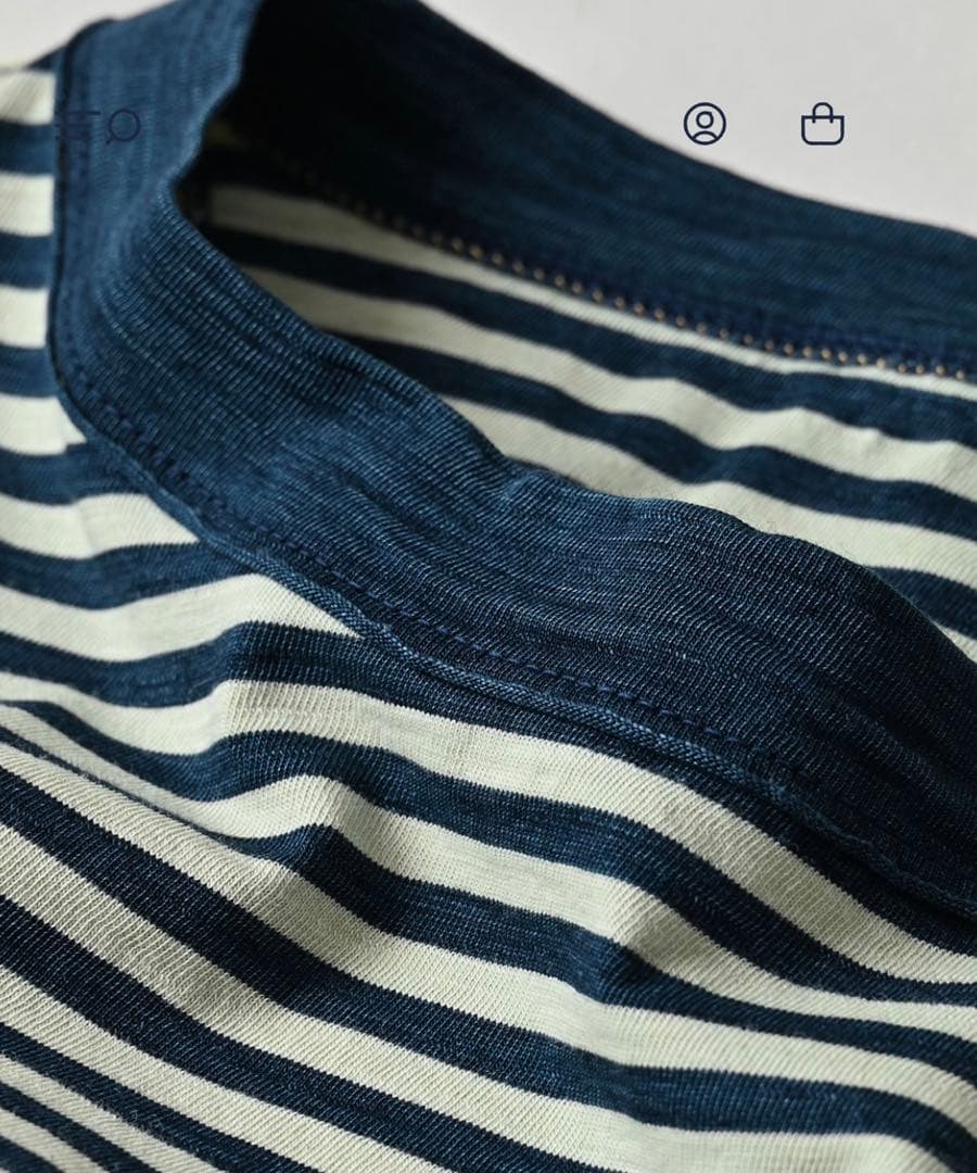 45R スーピマ天竺の908オーシャンTシャツ（インディゴ）