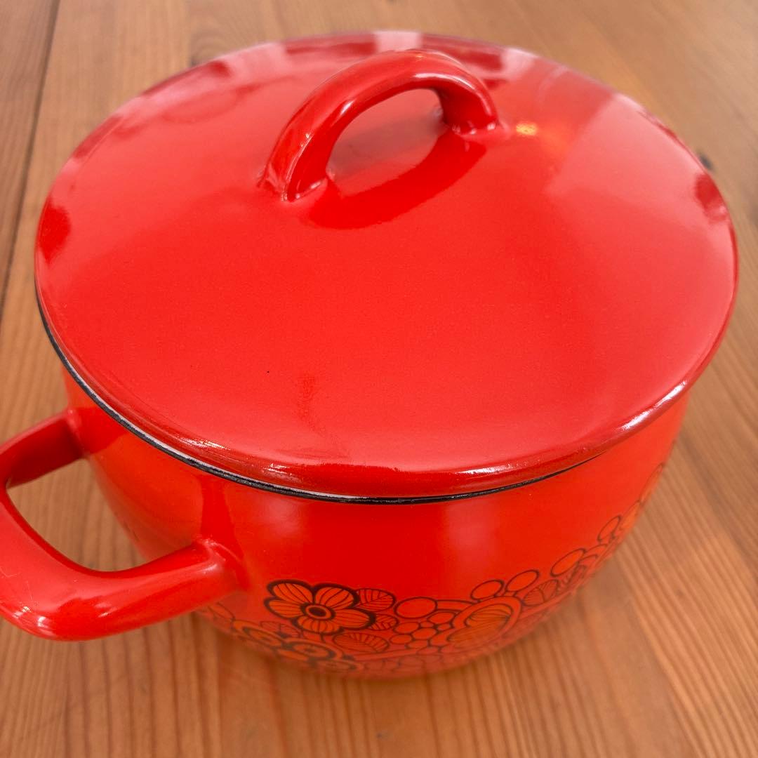 北欧ヴィンテージ　ARABIA FINEL フィネル　ホーロー鍋