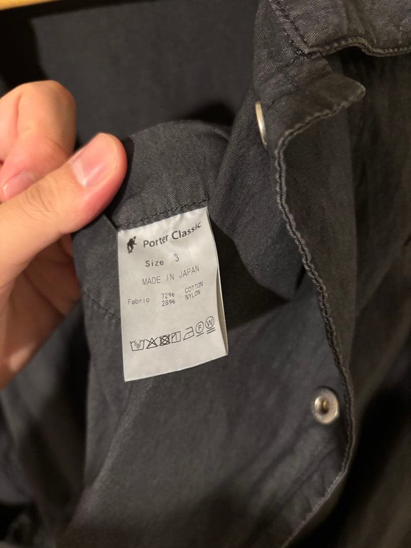 ジャケット・アウター PORTER CLASSIC POPLIN MIL-SHIRT JACKET