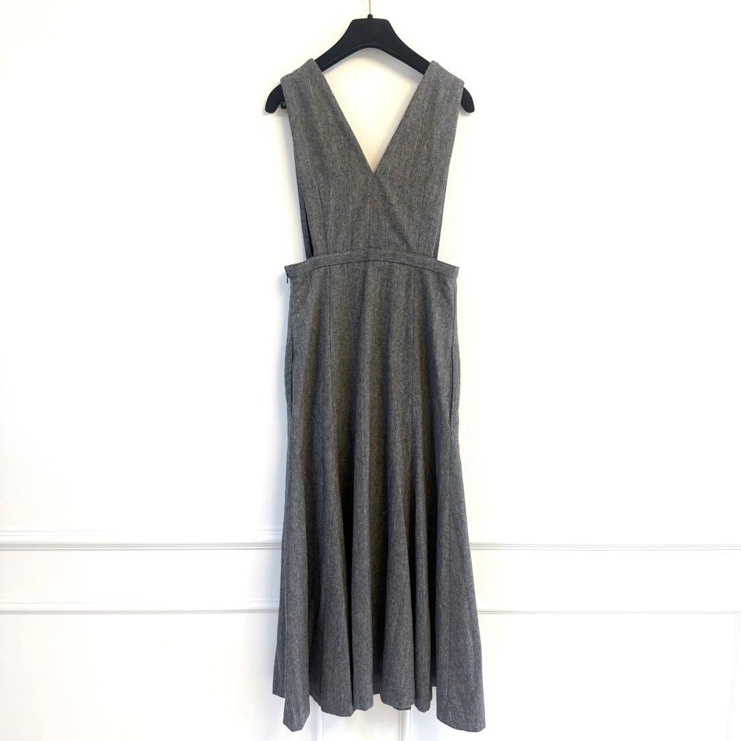 美品 CELFORD セルフォード バリエーションジャンパースカート グレー S