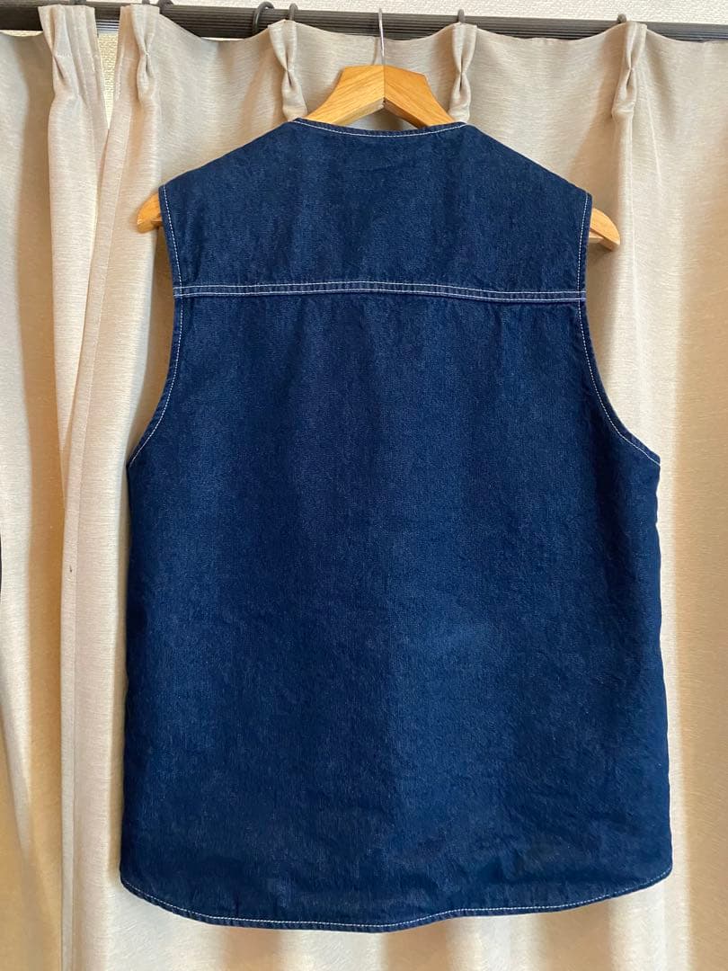 Carhartt ダークブルー デニム ベストSサイズ