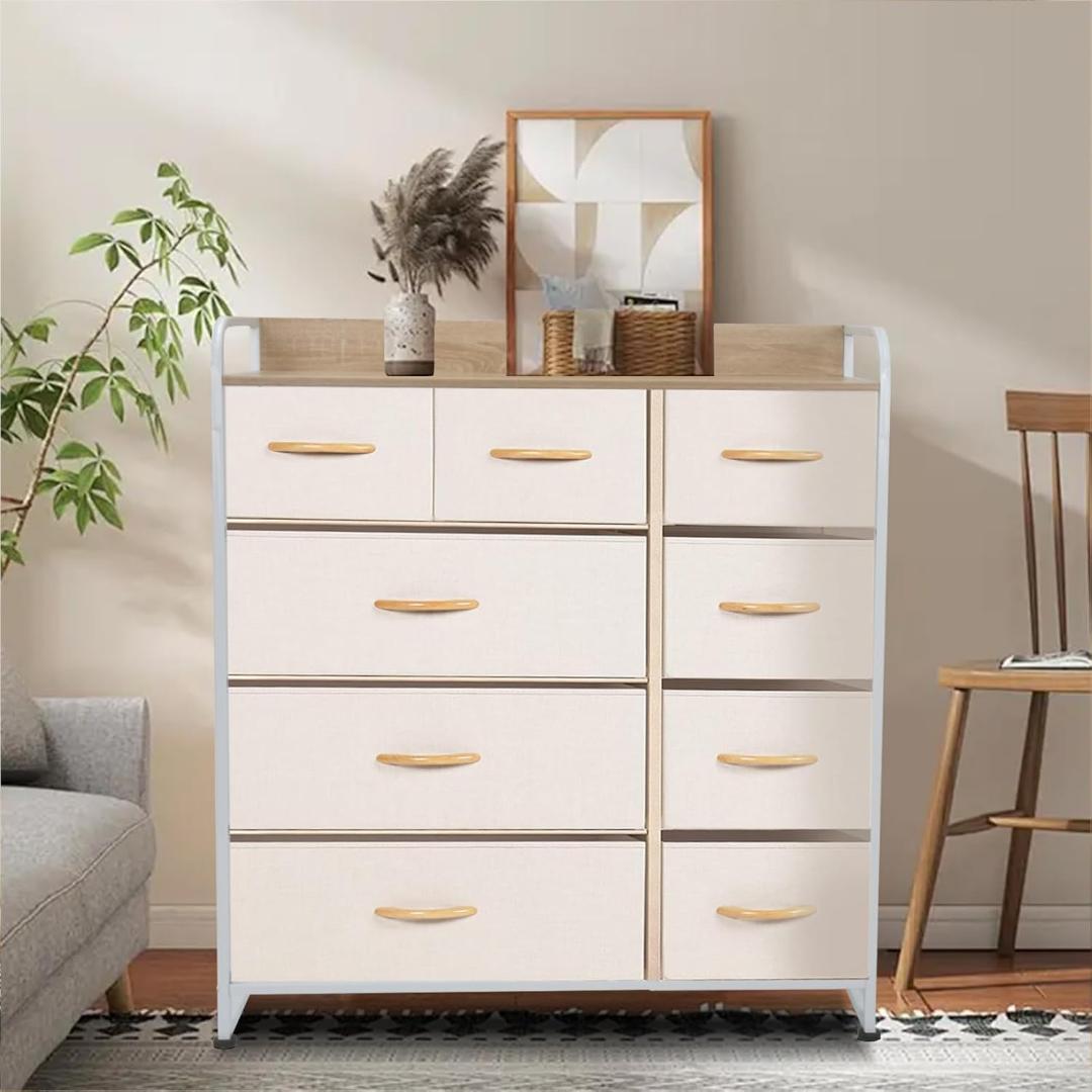 タンス 布製 引き出し 洋服 リビング収納 簡単組立 多機能 転倒防止 4段9杯