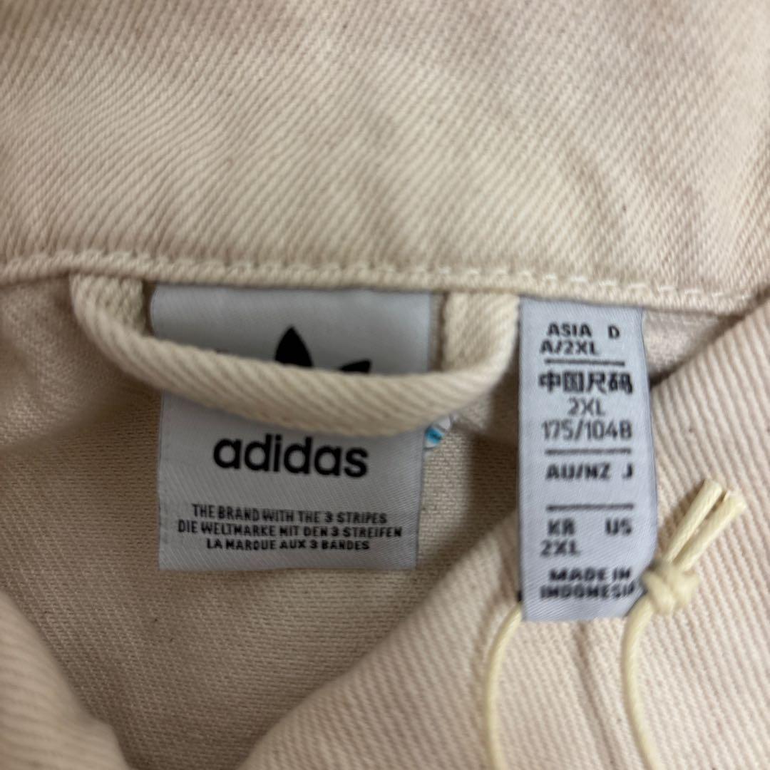 希少4XL⭐️adidasアディブレイク デニム2-IN-1 トラックトップ 白