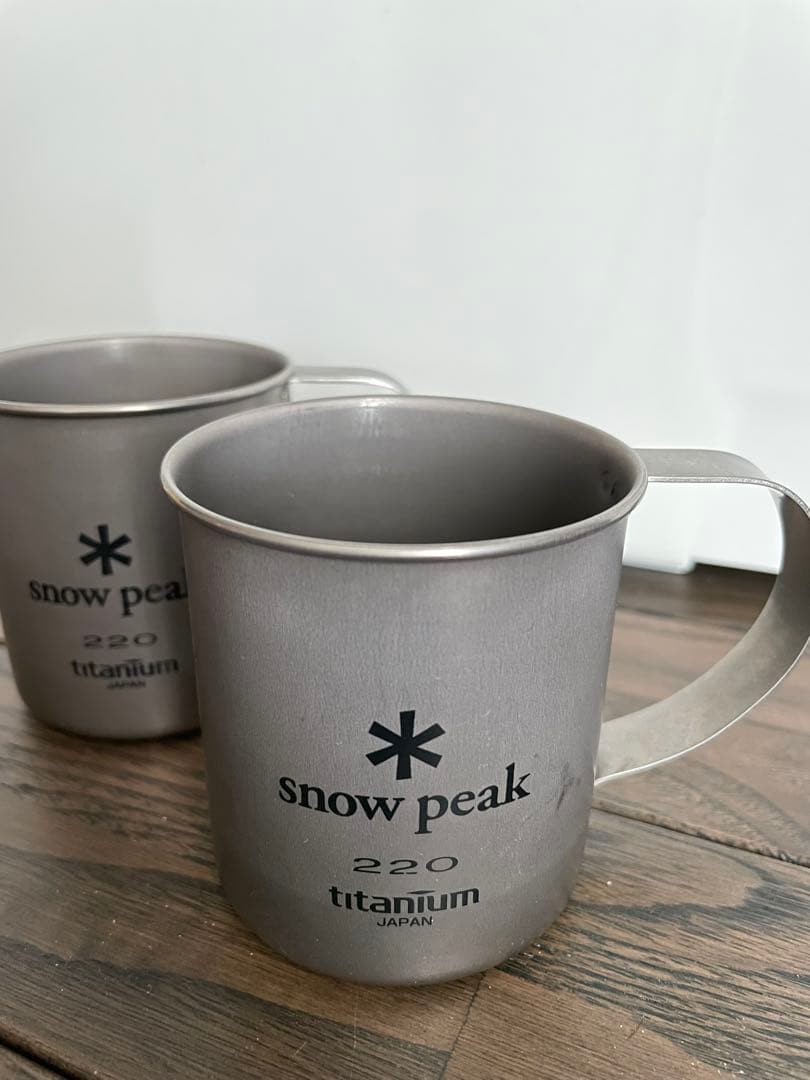 廃盤品 peak スノーピーク チタン シングルマグ 220 2個
