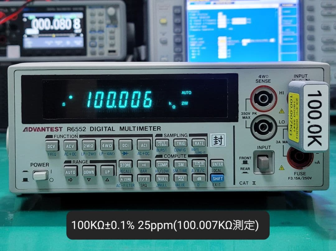 ADVANTEST R6552 デジタルマルチメーター 測定良好 外観瑕疵