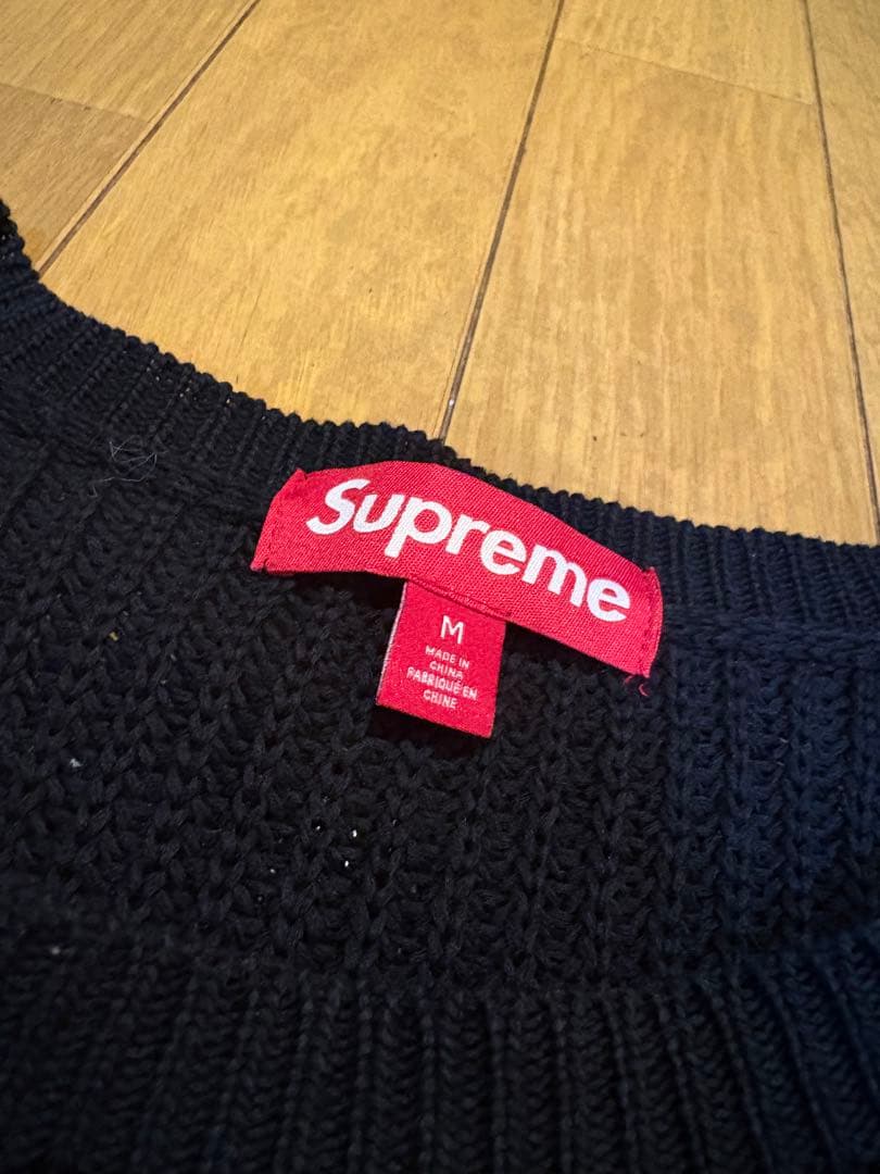 Supreme ブラック セーター M