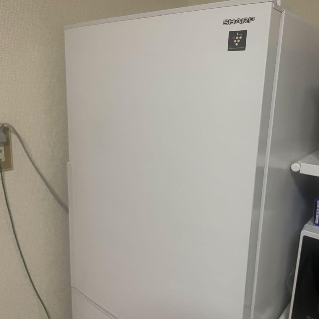 シャープ 【右開き】280L 2ドア冷蔵庫 プラズマクラスター SJPD28HW