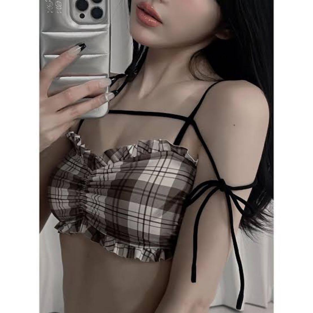 【Darich】ダーリッチ ショルダーリボンフリルビキニ