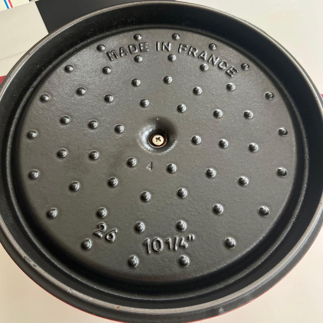 STAUB 両手鍋 26cm レッド