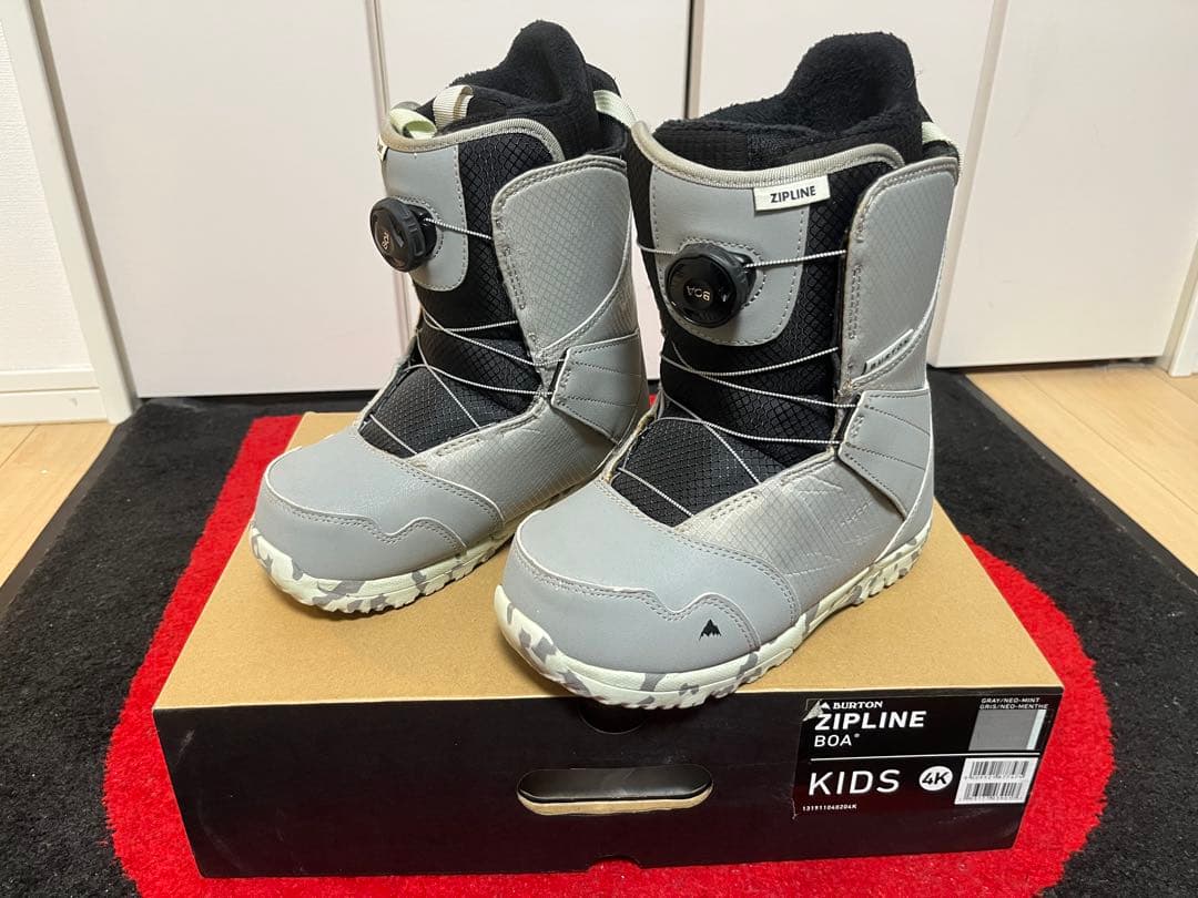 バートン　BURTON ZIPLINE BOAキッズ　スノーボードブーツ23cm