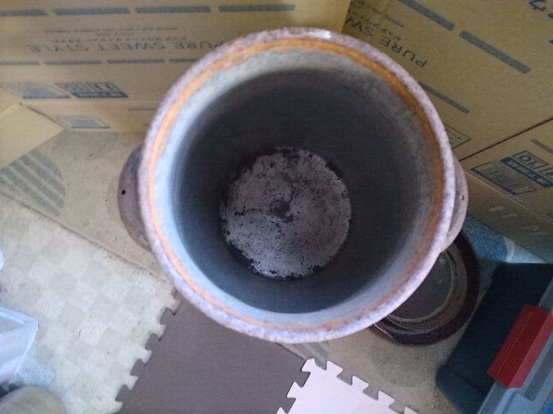 ★　アンティークミルク缶　蓋付　②、①　2個出品