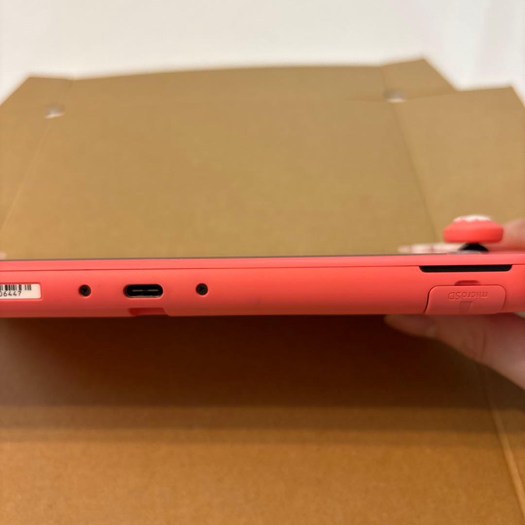 Nintendo Switch Lite ピンク 肉球デザイン　クリアカバー