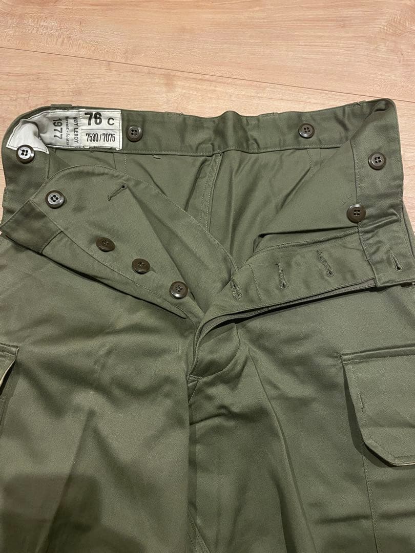 フランス陸軍パンツ 1977年製 オリーブグリーン デッドストック