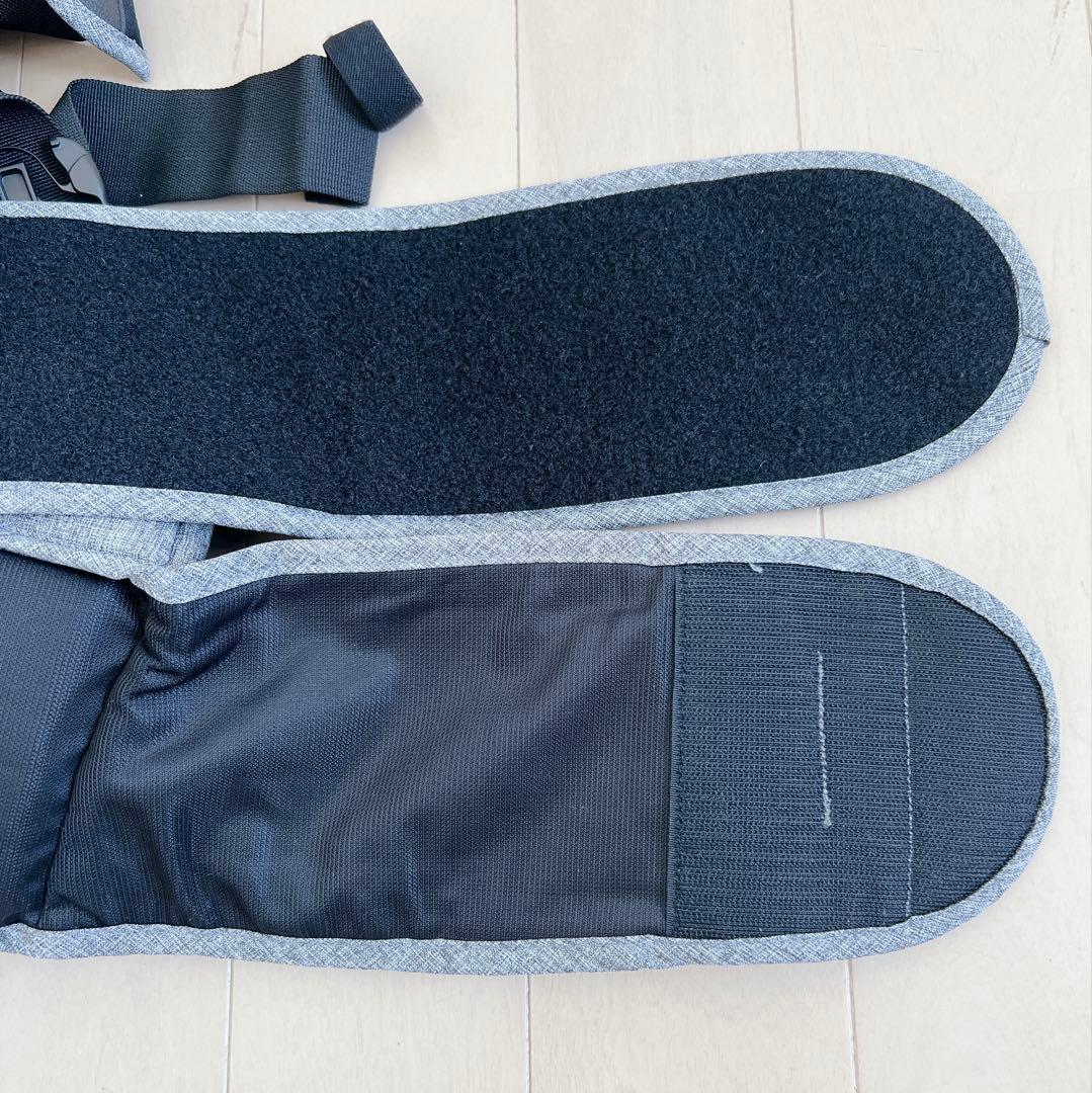 美品！napnap tran ダブルショルダー　グレー　折り畳めるヒップシート