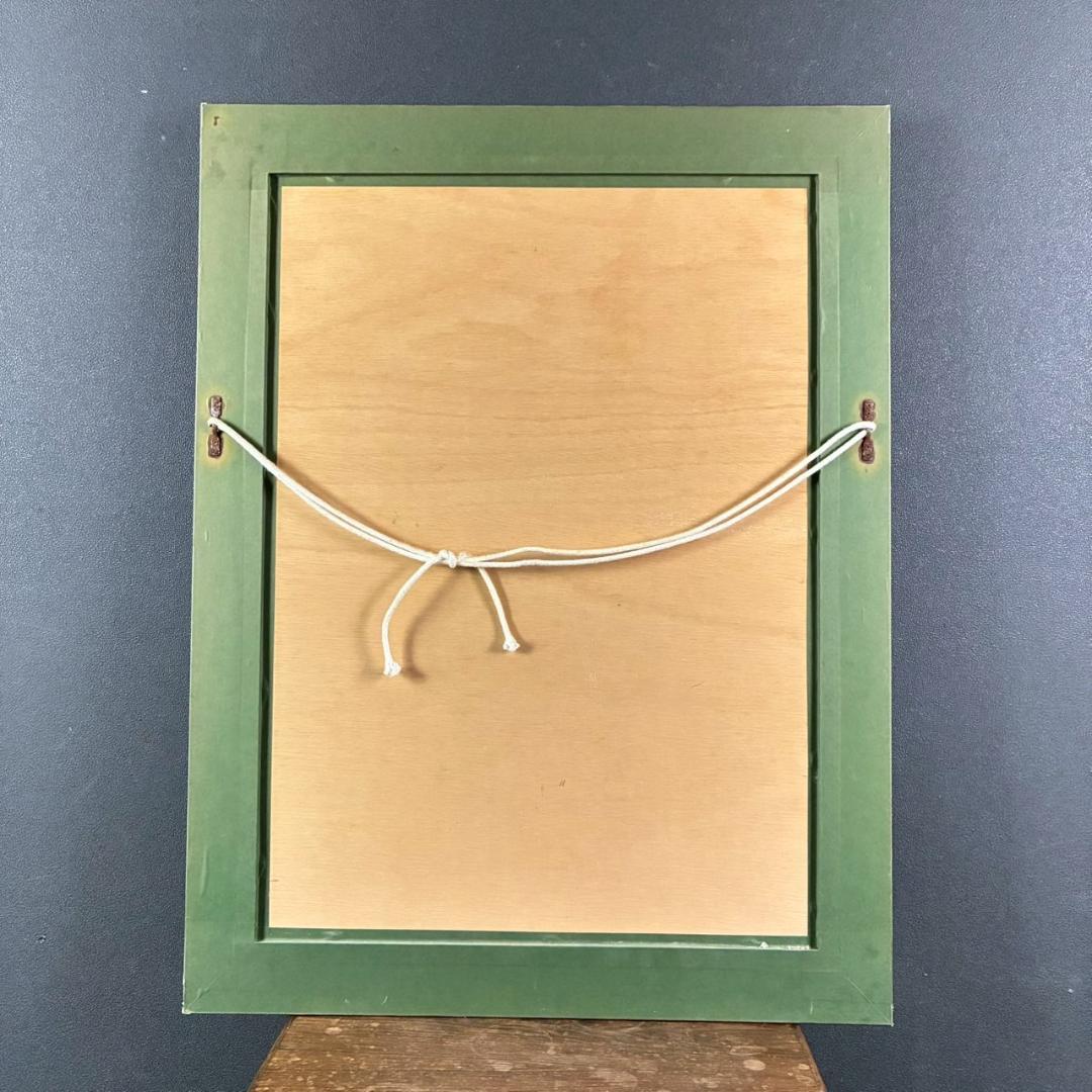 美品 アンドレ・ブラジリエ「春の乗馬」リトグラフ 直筆サイン入り お洒落な額装