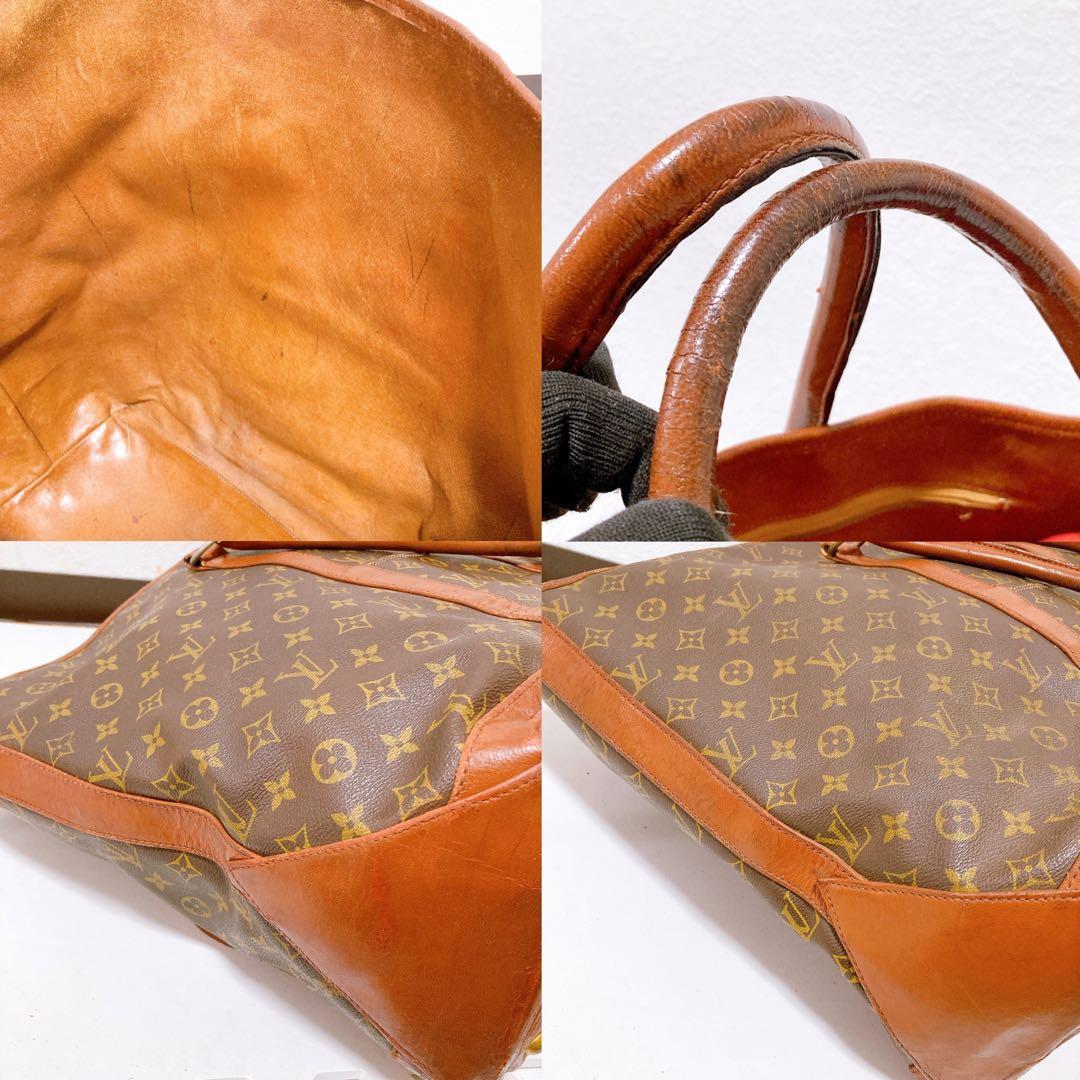 214 ルイヴィトン モノグラム　ハンドバッグ　サックウィークエンドgm