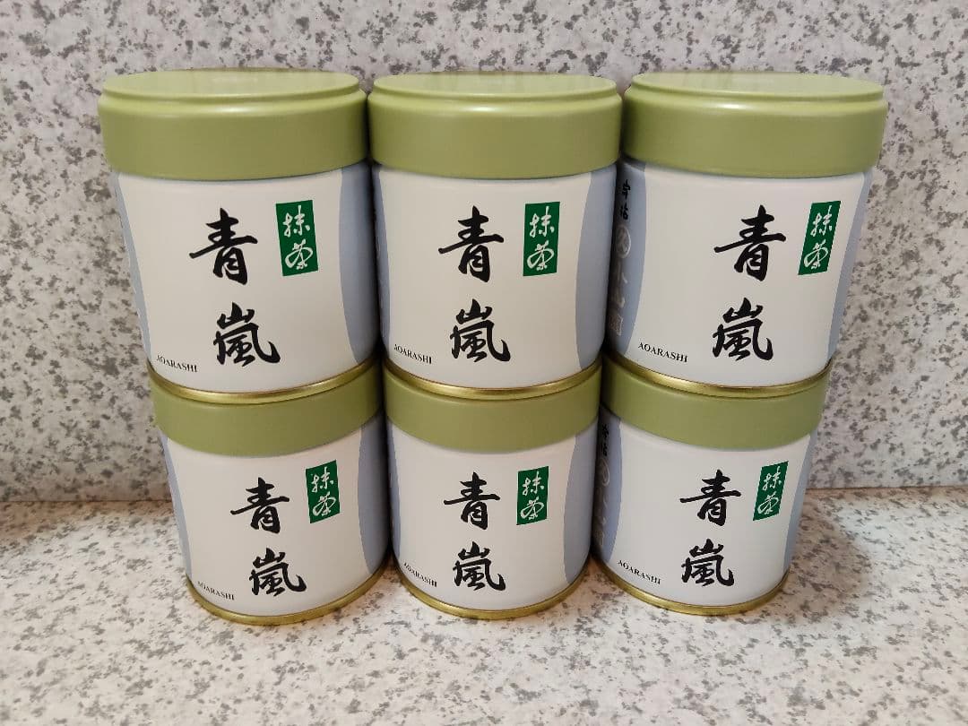 宇治 丸久小山園 抹茶 青嵐40g缶【6缶セット】賞味期限2026年8月以降
