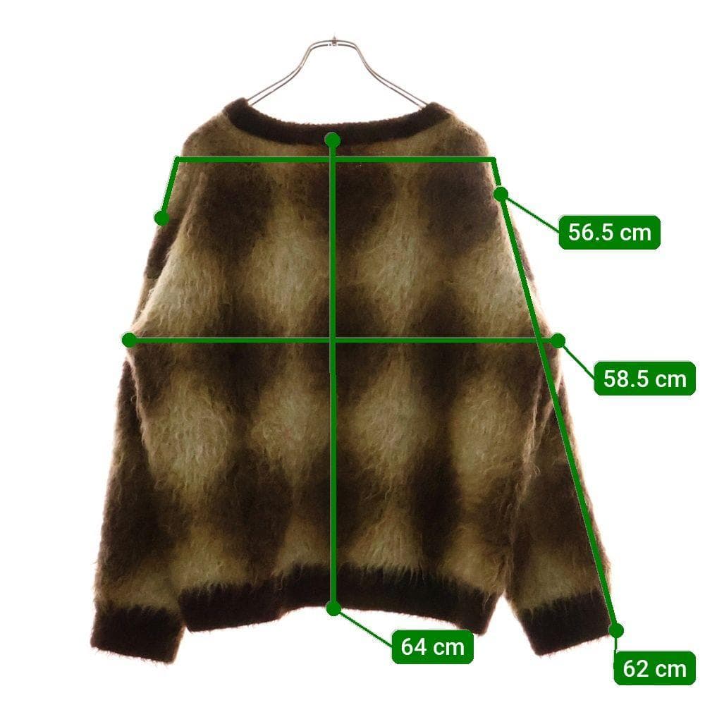 山田涼介着用 CELINE セリーヌ ブラッシュドモヘアセーター アーガイル柄