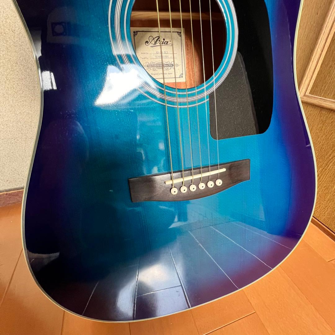 m*a様 新品未使用 ソフトケース付 アコースティックギター グラデーション ブ