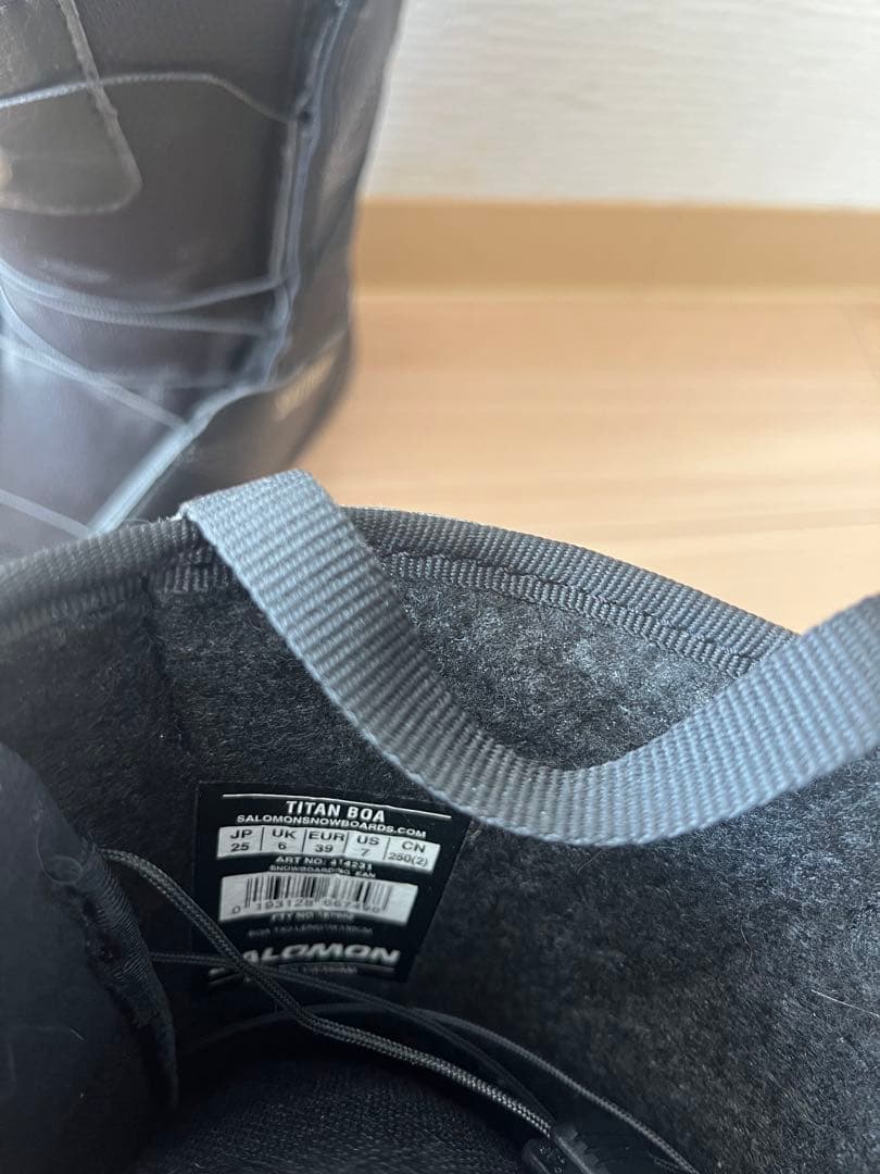 SALOMON TITAN BOA スノーボードブーツ 女性用 ブラック25cm