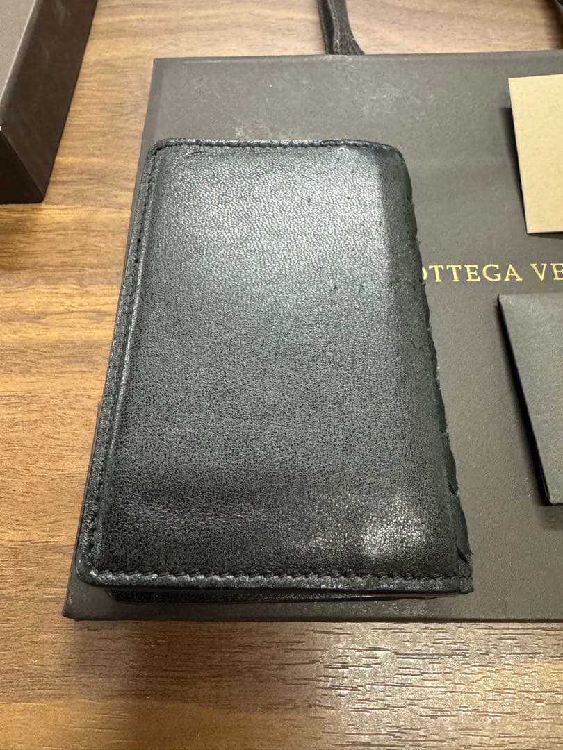Bottega Veneta ブラックレザー名刺入れ