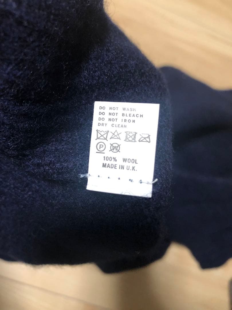 インバーアランニット　英国製　ネイビー　サイズ40