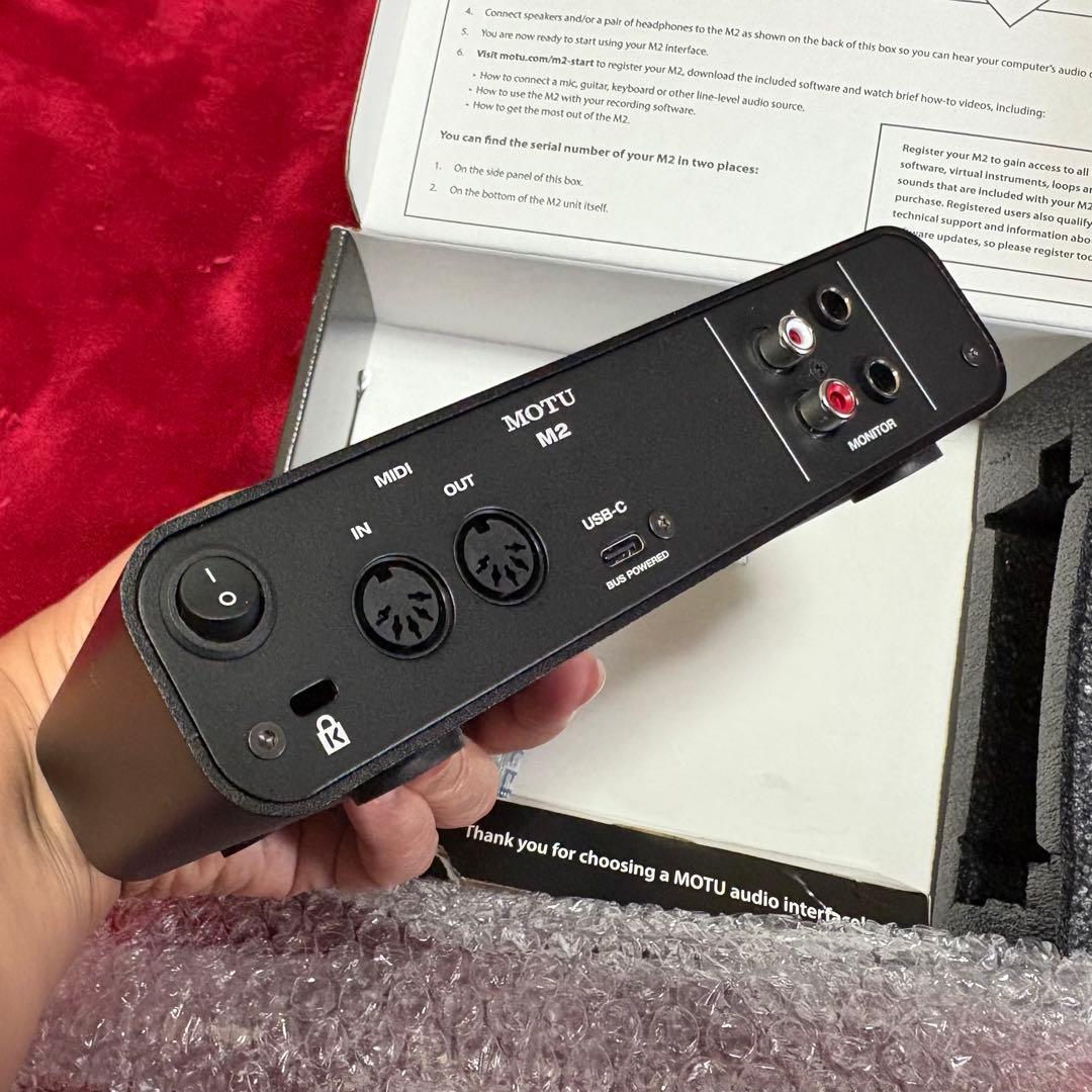 MOTU M2 オーディオインターフェース ジャンク品　元箱付き