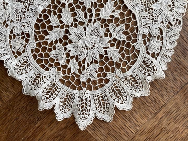 grotan 　ベネチアンレース　手編みドイリー