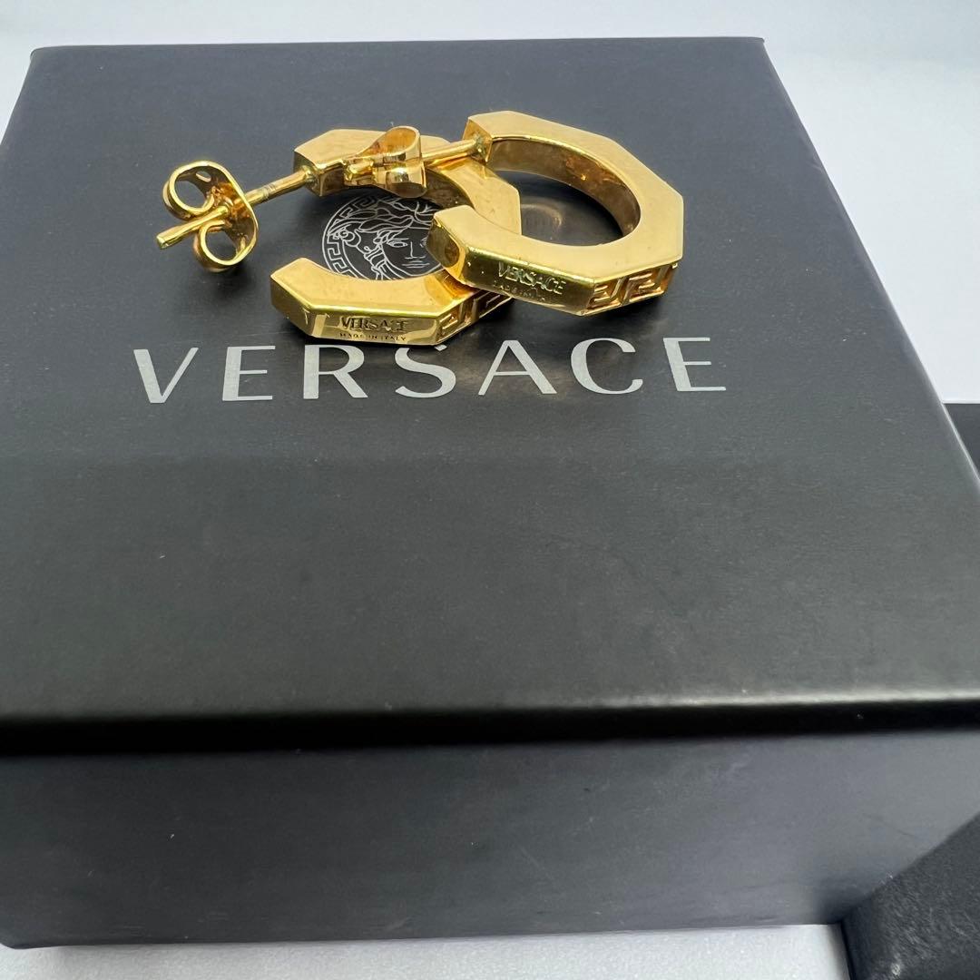 【正規品】VERSACE ヴェルサーチェ グレカ フープピアス ユニセックス