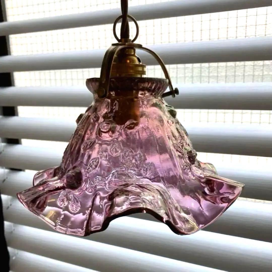 （専用）　フェントン　ランプシェード　オパールセント　アンティーク　ガラス