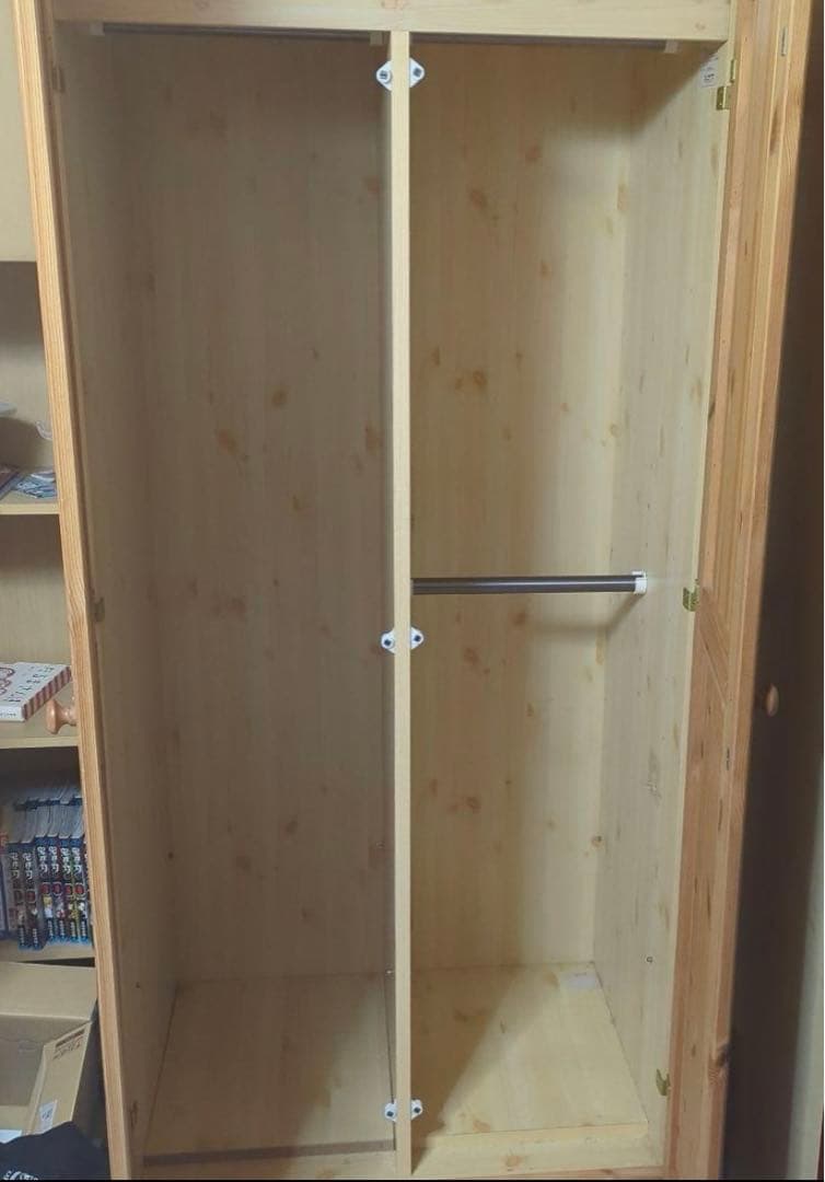 パイン材(天然木)ワードローブ