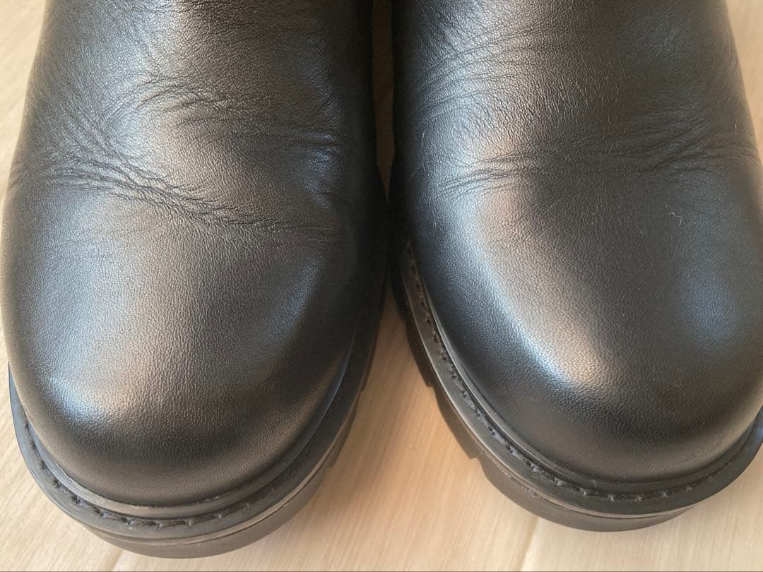 美品✨UGG POLK アグ ポークレザーショートブーツ/サイドジップ25cm