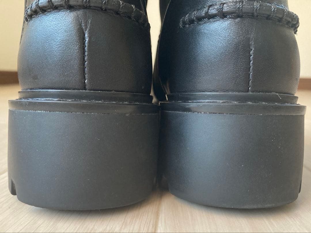 美品✨UGG POLK アグ ポークレザーショートブーツ/サイドジップ25cm