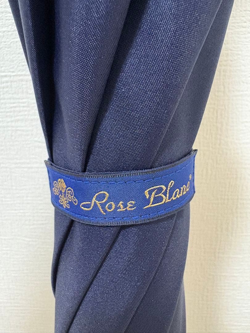 芦屋ロサブラン 長傘 ミドル 55cm ネイビーレッド