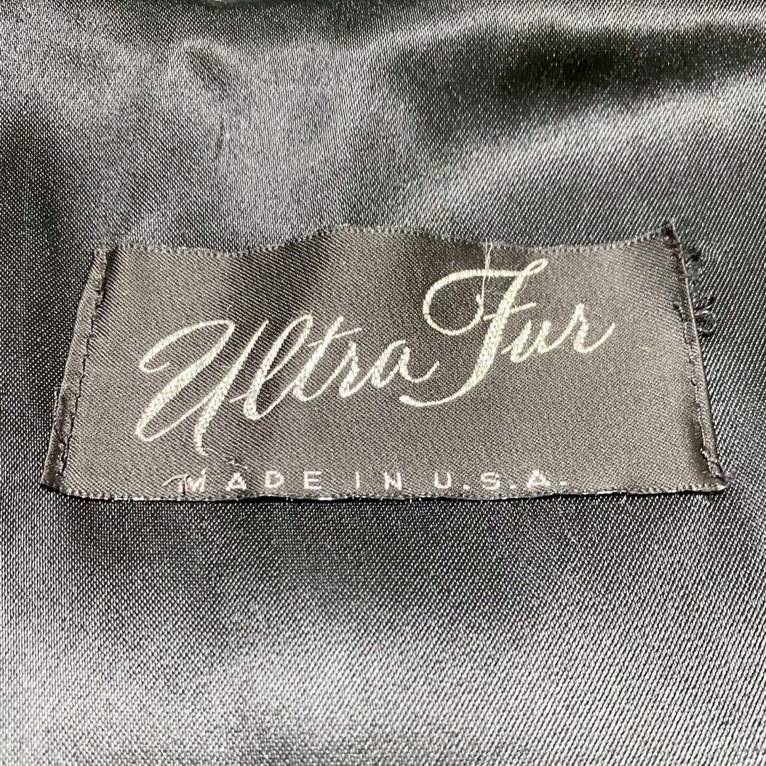 90's USA製 Ultra Fur フェイクファー ベスト レオパード 白黒