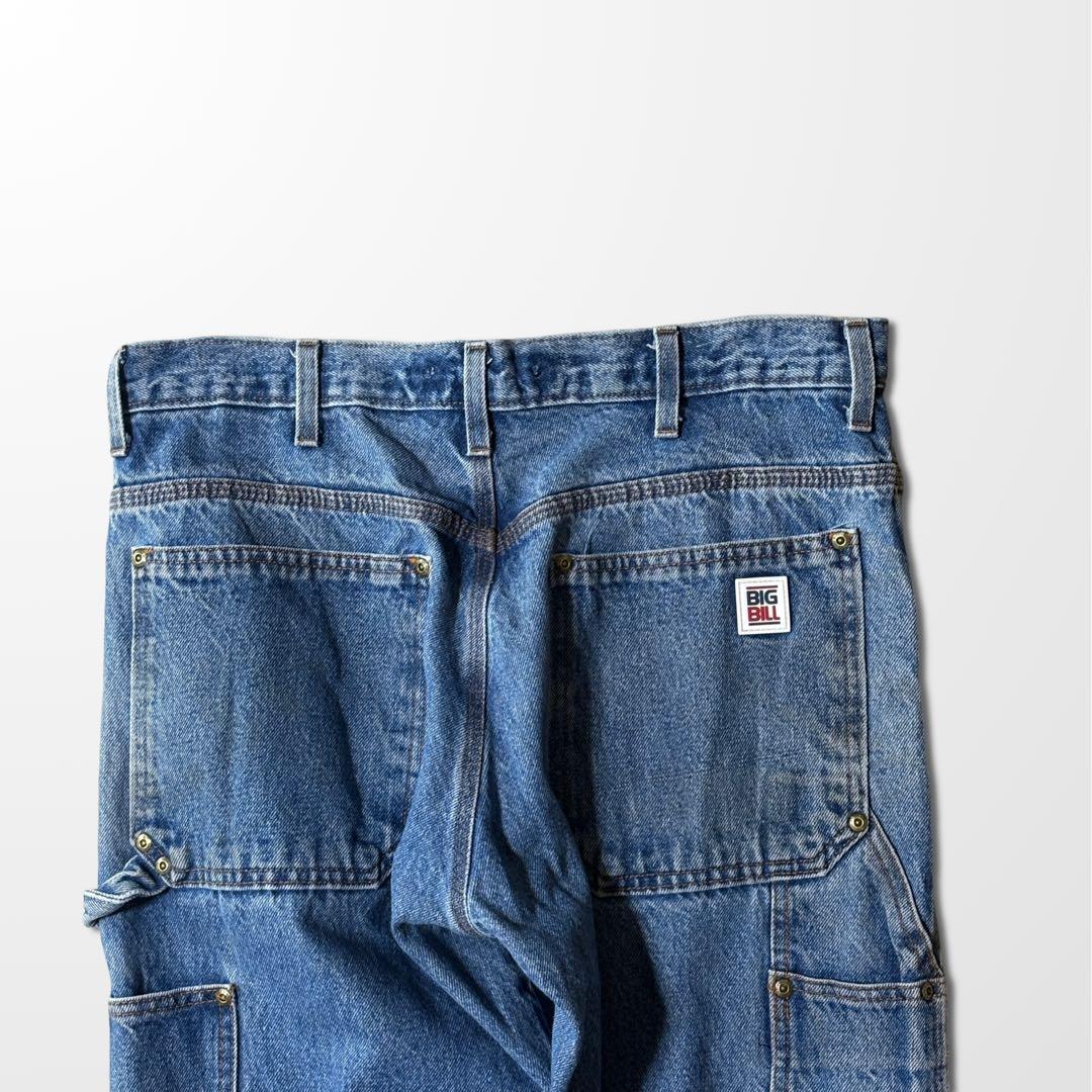 ダブルニー　W33　L32　デニム　ペインター　カーペンター　インディゴ　古着