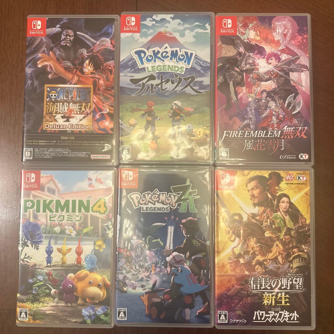 ニンテンドースイッチソフト6本　ポケモン、海賊無双、ピクミン