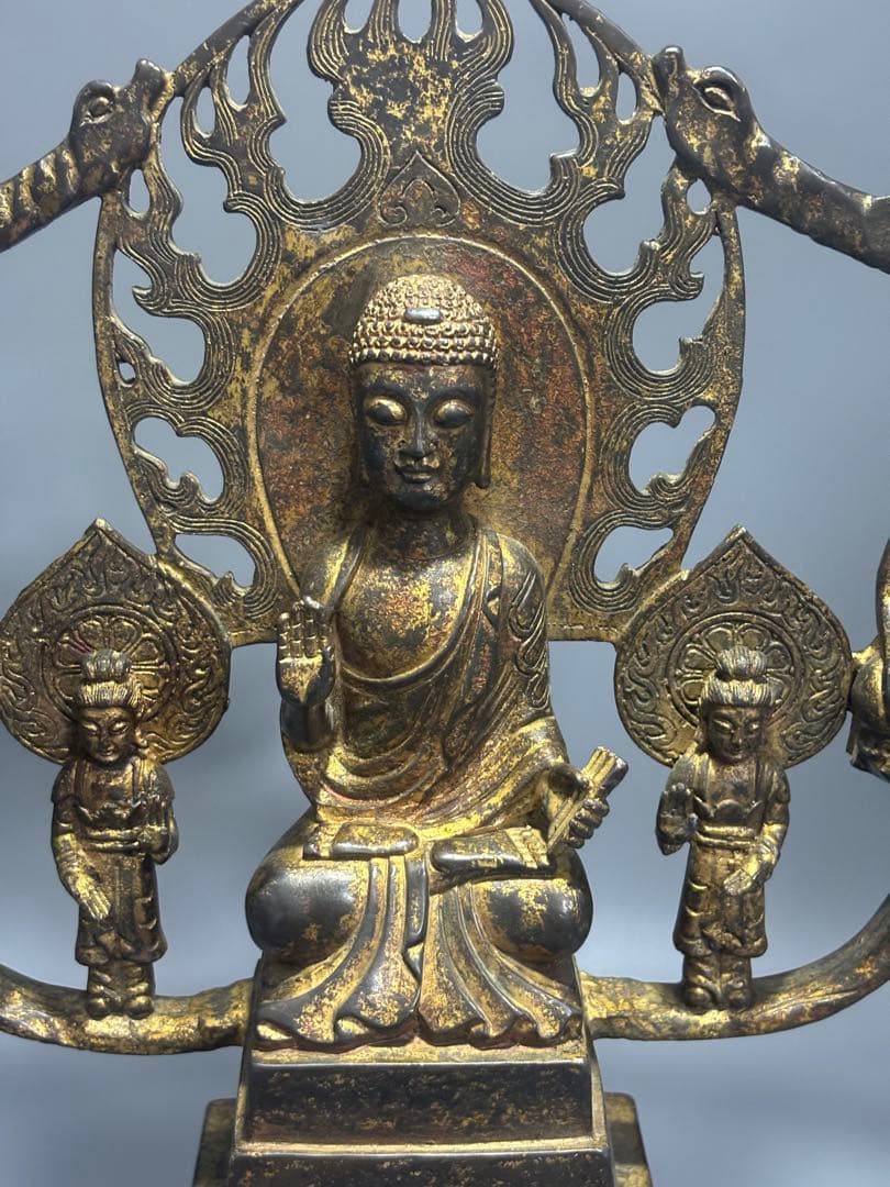 ポ*ン様 仏教古美術 純銅 文化遺産 文化財仏像伝承　 仏像 伝統的デザイン