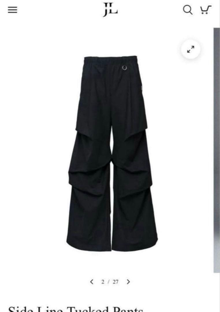 激レア❗️jent louis Tucked Pants ブラック M