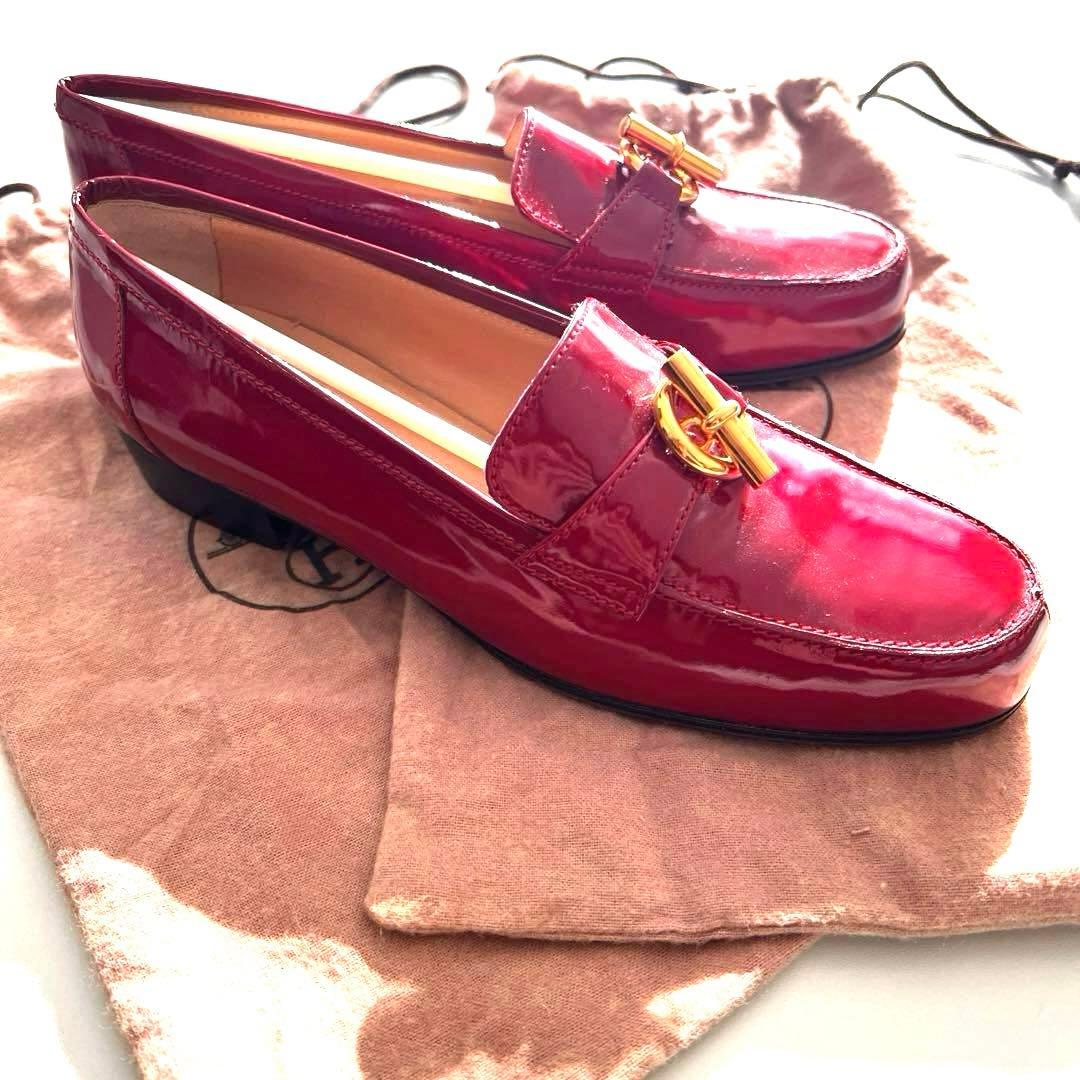 Hermesエルメスシューズ　赤
