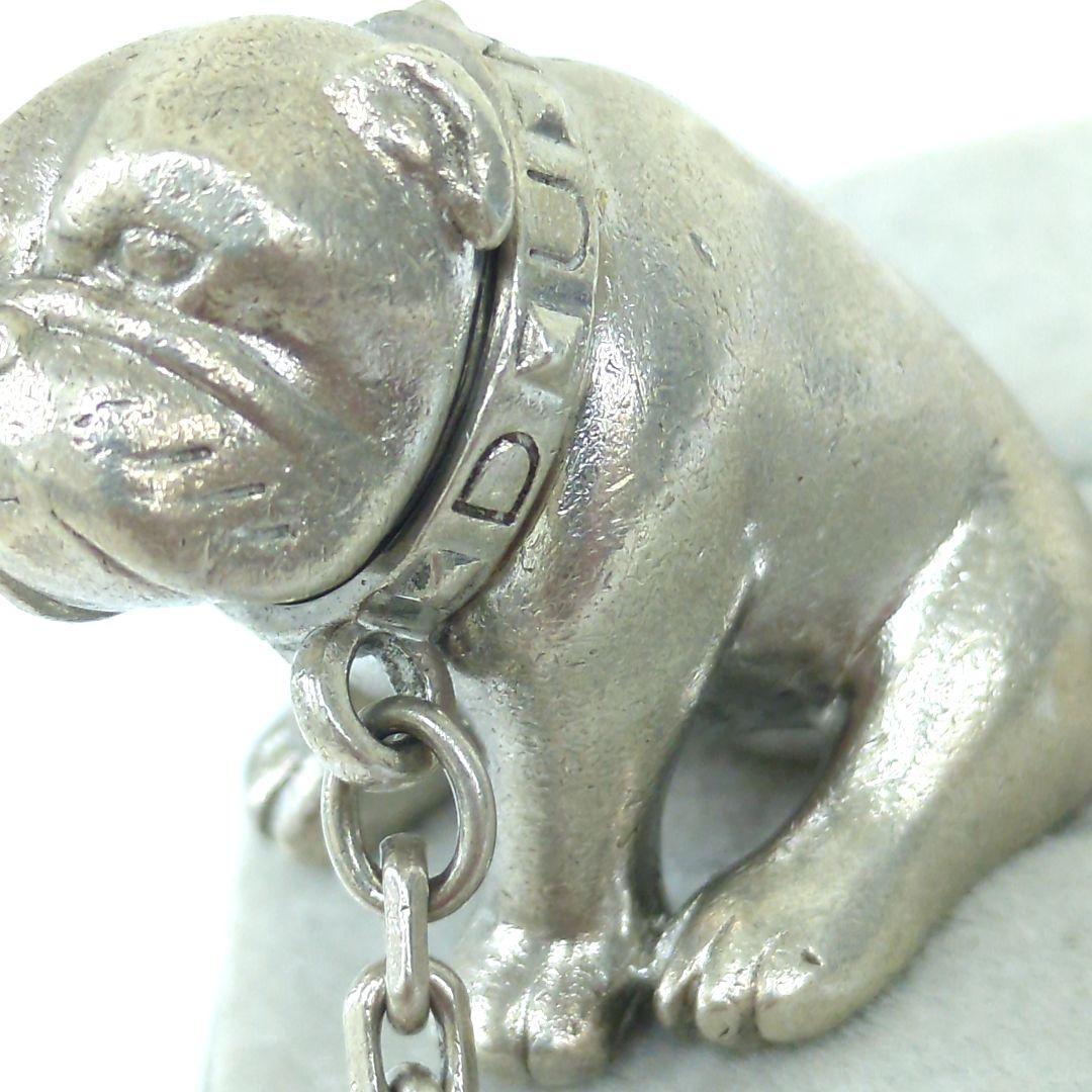 ダンヒル ブルドッグ キーホルダー キーリング シルバー925