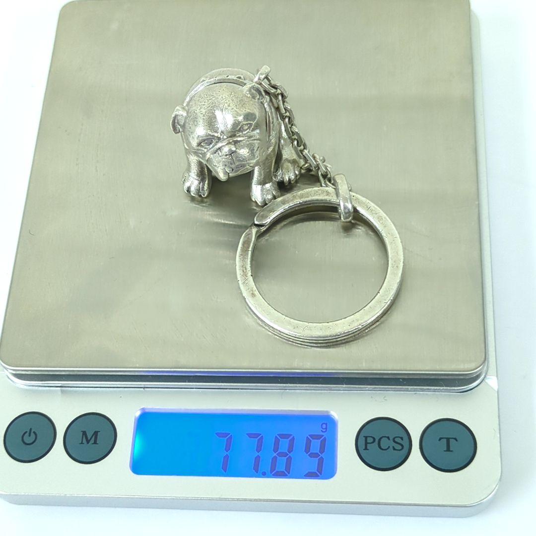 ダンヒル ブルドッグ キーホルダー キーリング シルバー925