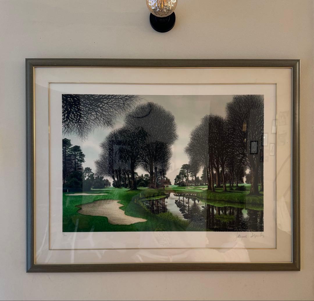 デペルト　真作保証　リトグラフ 美術品　ゴルフ場　　絵画