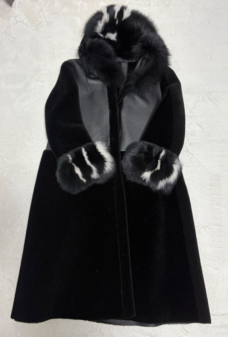まさやん出品　ムートン毛皮コート